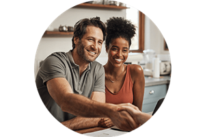 two happy credit union members