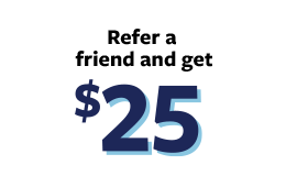 Refer a friend to BCU and get $25